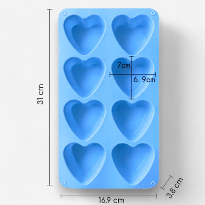 Silikónová forma na pečenie - Srdiečka